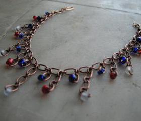 Dangle copper bracelet